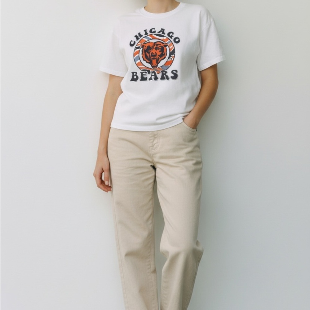 White kids Chicago bears tee kids XL nfl 100% cotton